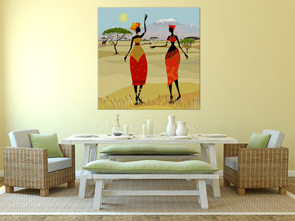 African women on the plains