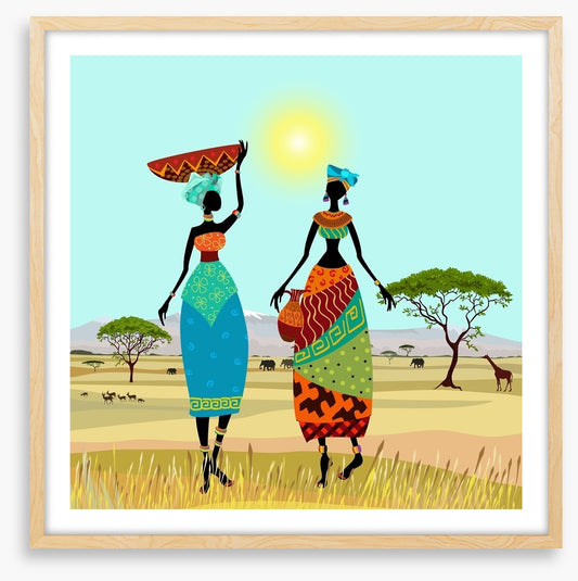 African women on the plains