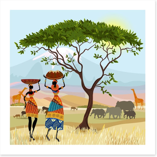 By the acacia tree