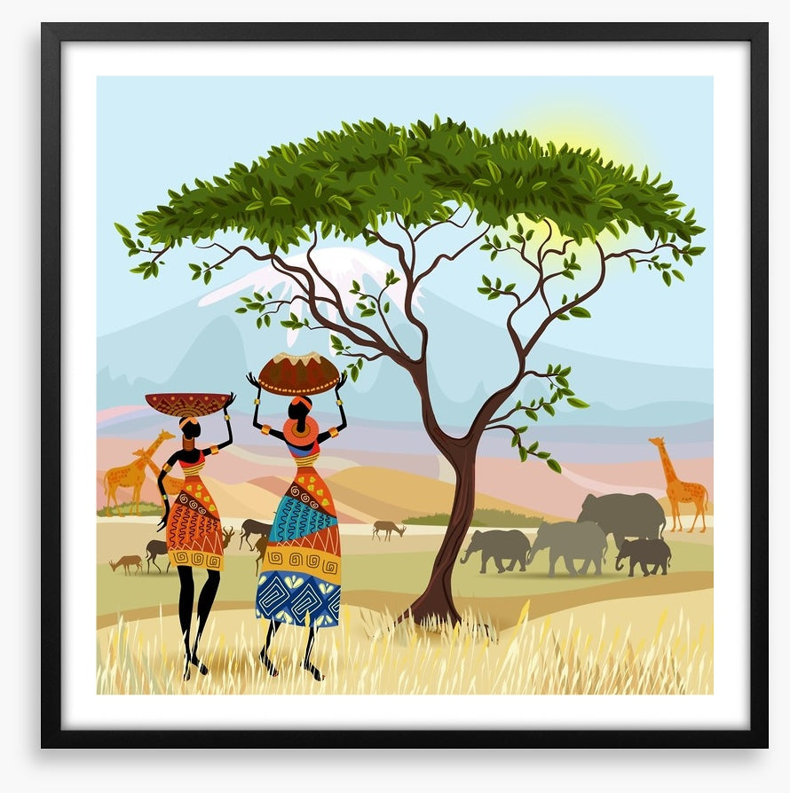By the acacia tree