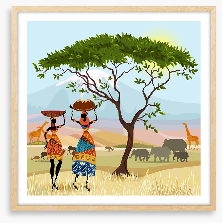 By the acacia tree