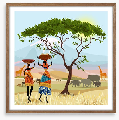 By the acacia tree