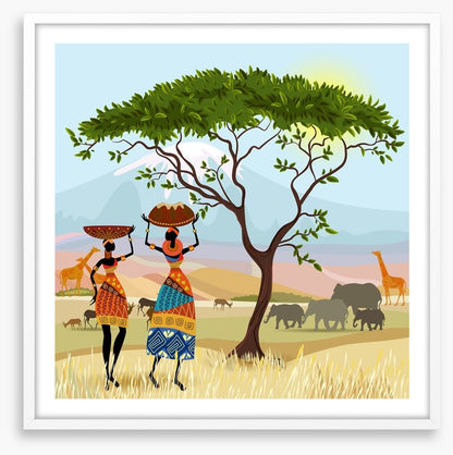 By the acacia tree
