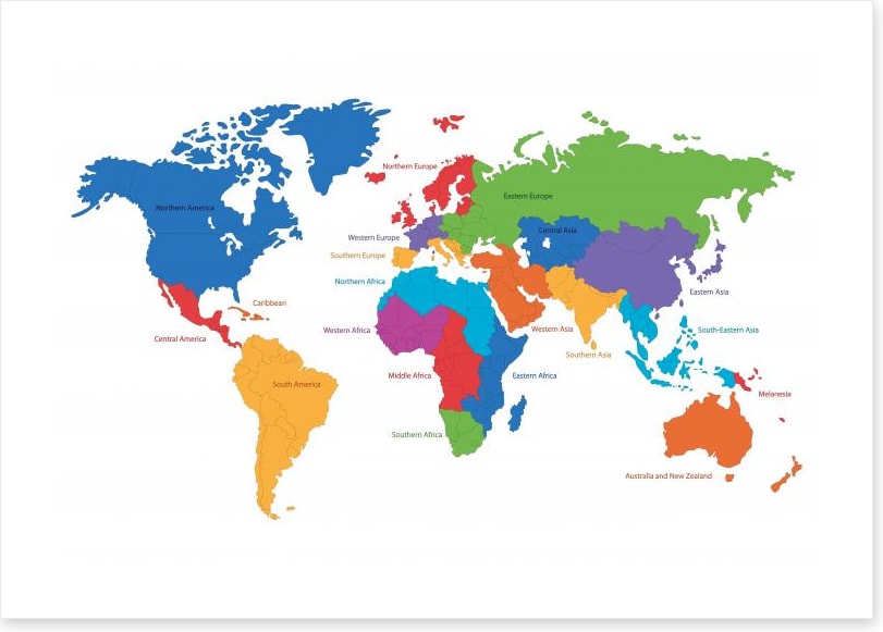 Regions of the world