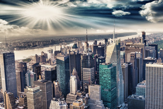 Skyscraper sunrise