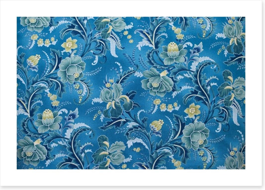 Brocade in blue
