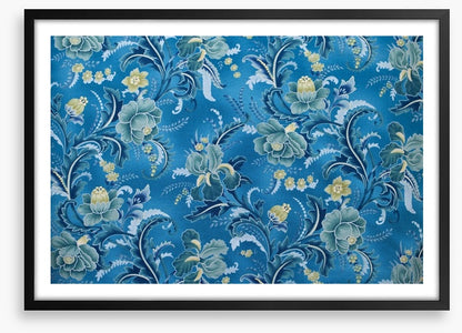Brocade in blue