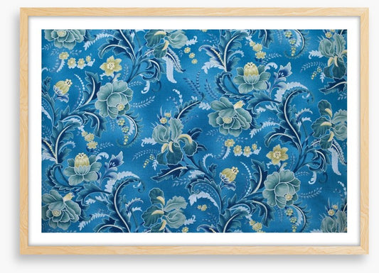 Brocade in blue