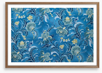 Brocade in blue