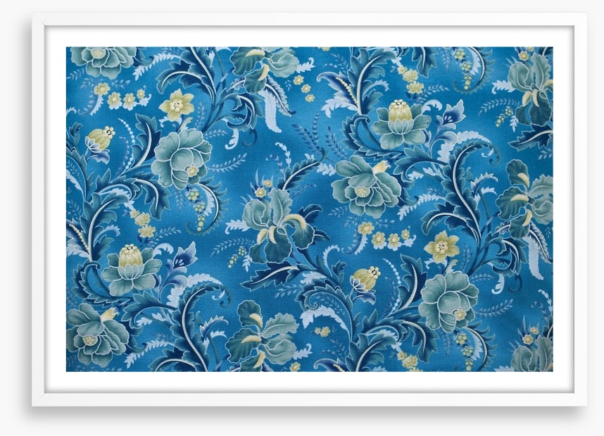 Brocade in blue