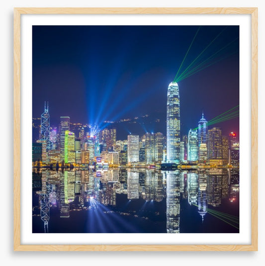 Hong Kong skyline reflections