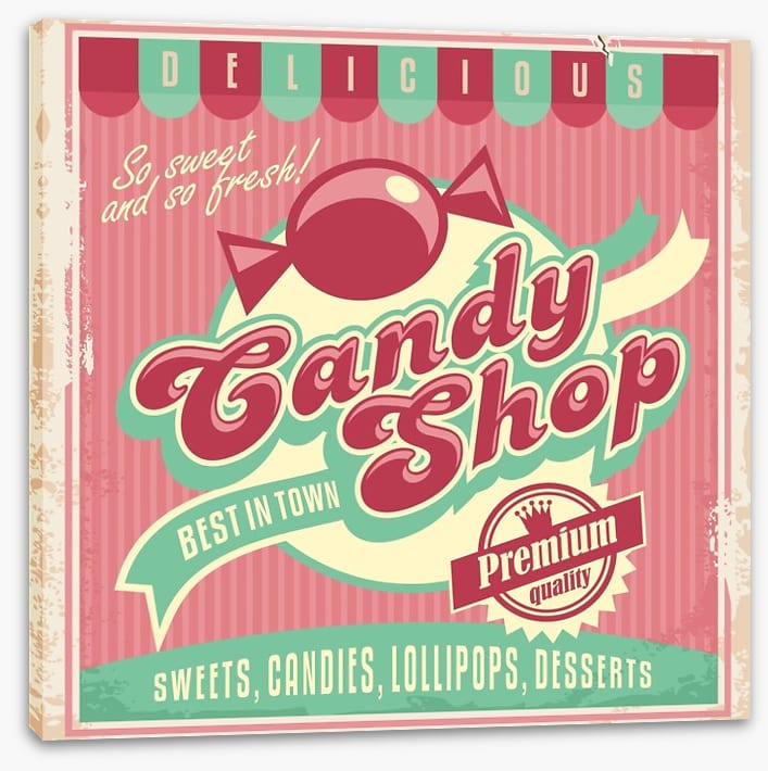 Vintage candy shop