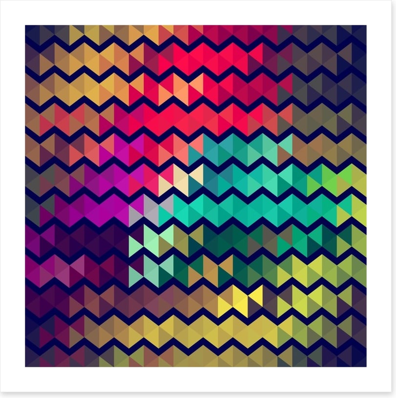 Cool retro zigzags