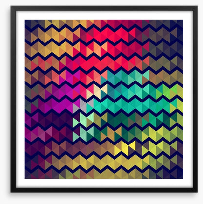 Cool retro zigzags