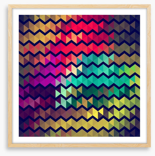 Cool retro zigzags