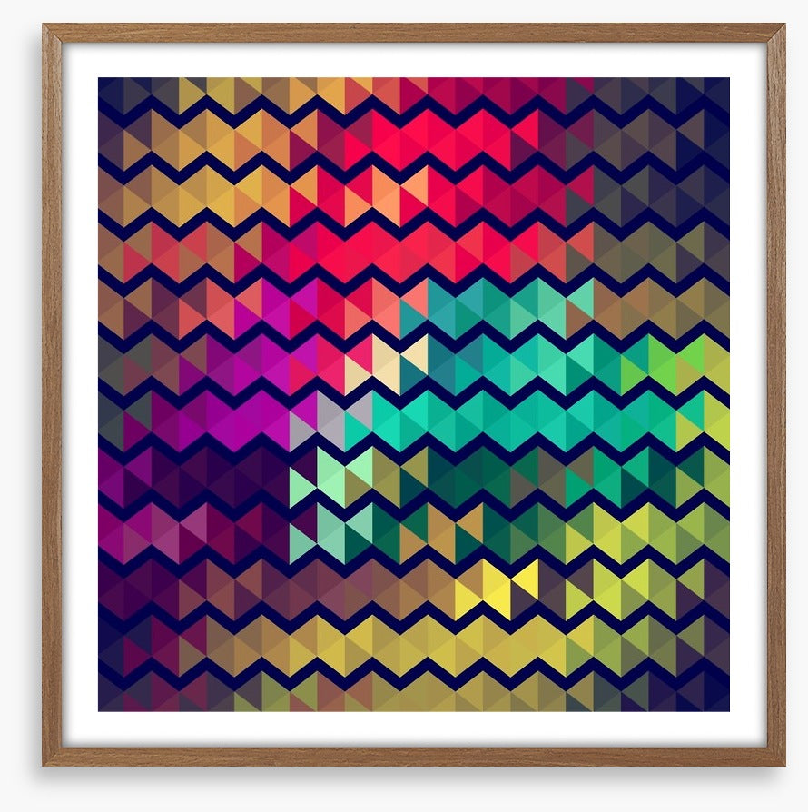 Cool retro zigzags