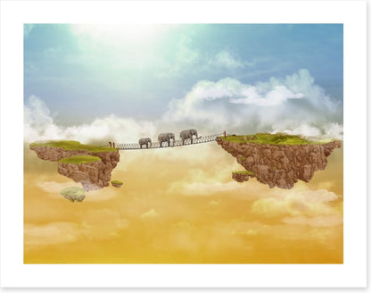 Elephants crossing