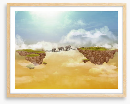 Elephants crossing