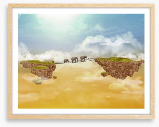 Elephants crossing