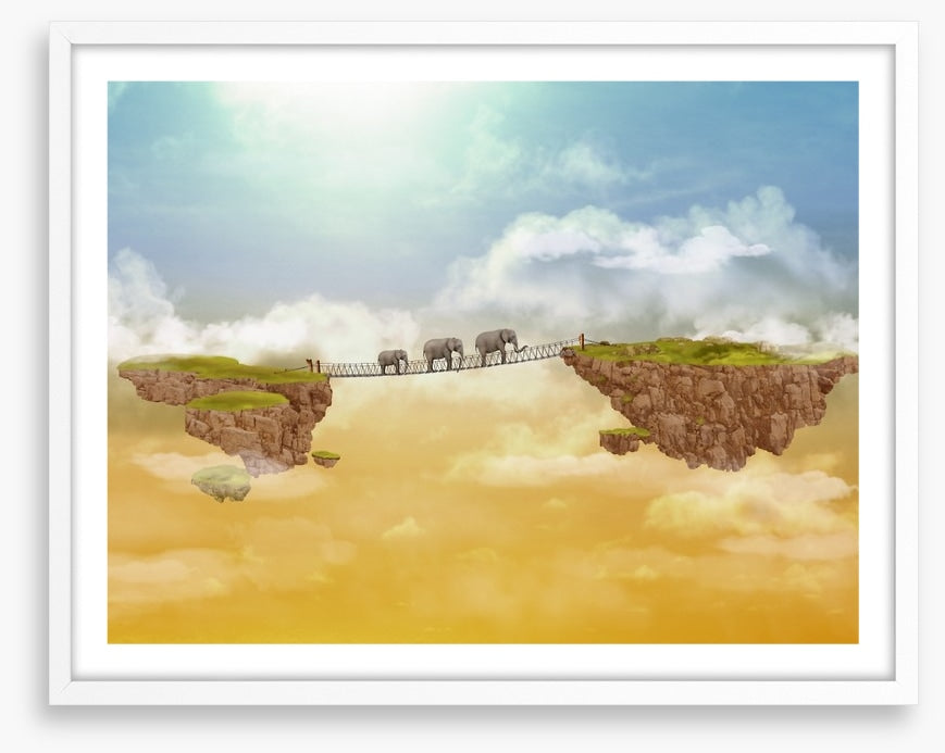 Elephants crossing