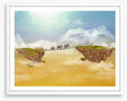 Elephants crossing