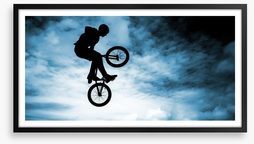 BMX bike silhouette