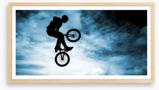 BMX bike silhouette