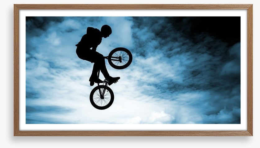 BMX bike silhouette