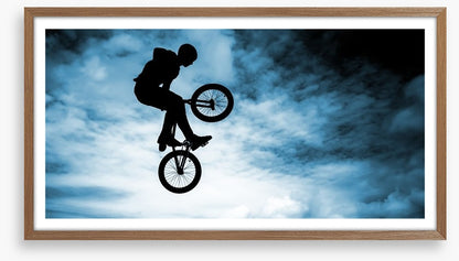 BMX bike silhouette