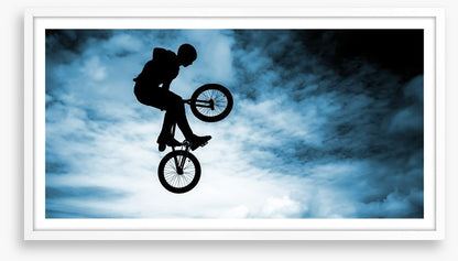 BMX bike silhouette