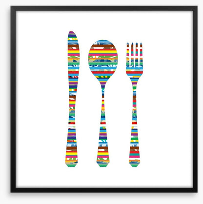 Colourful cutlery