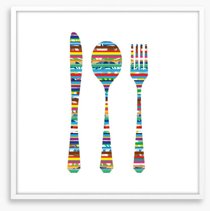 Colourful cutlery