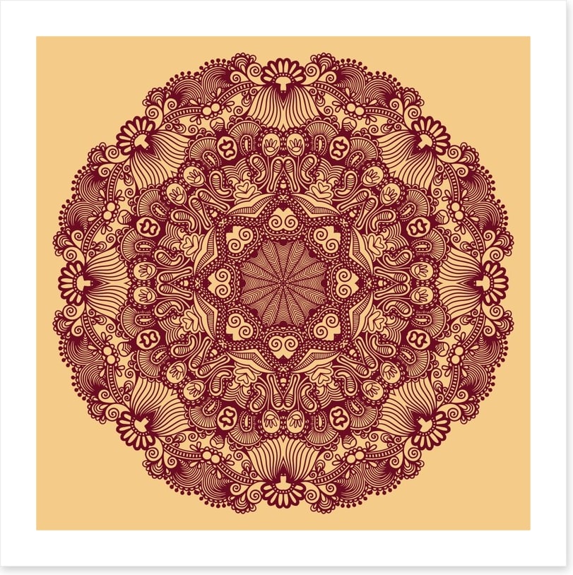 Indian filigree mandala