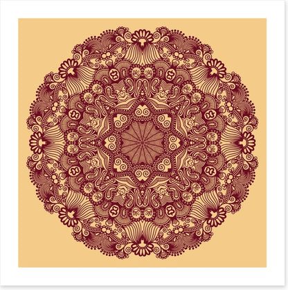 Indian filigree mandala