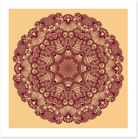 Indian filigree mandala