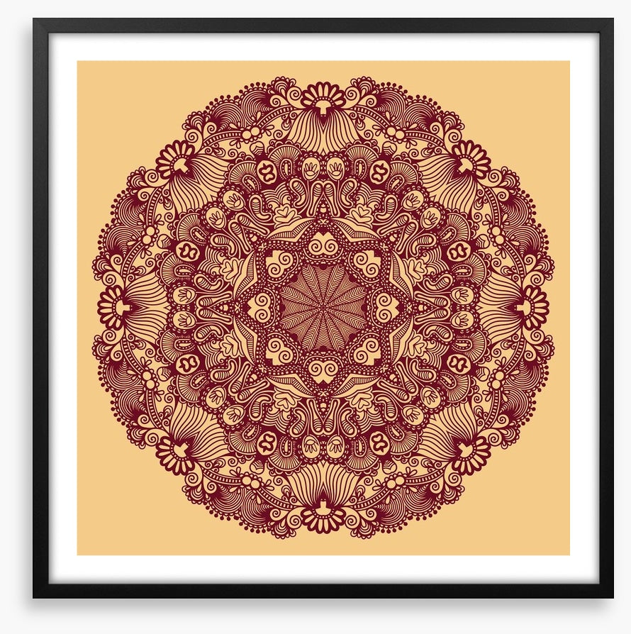 Indian filigree mandala