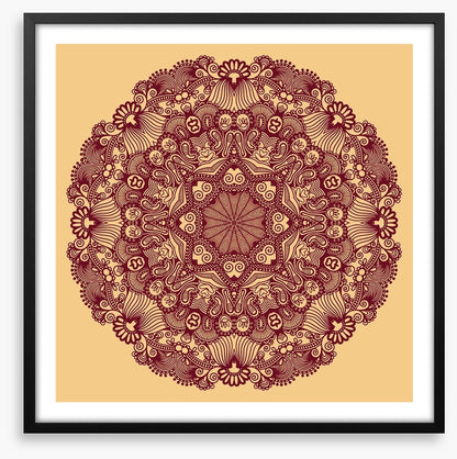 Indian filigree mandala