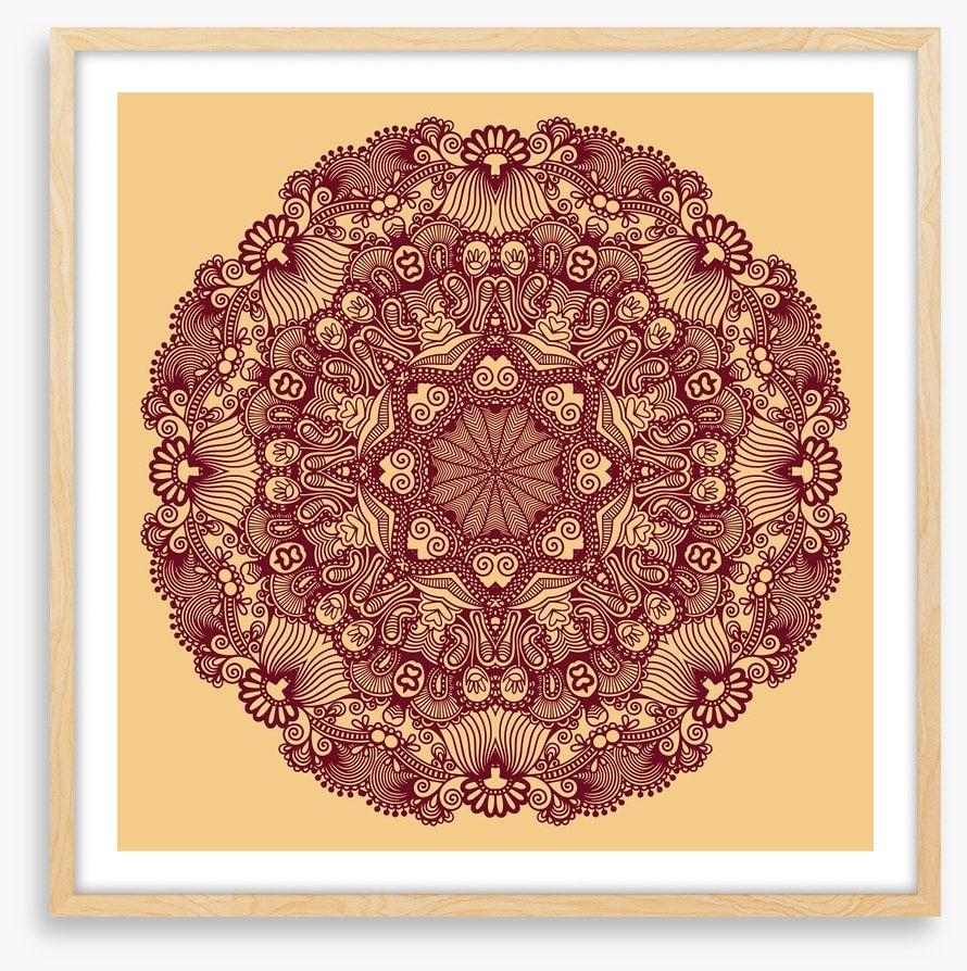 Indian filigree mandala