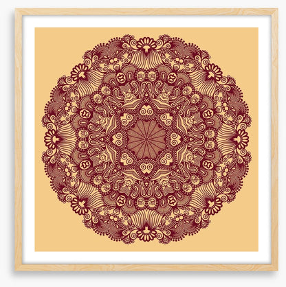 Indian filigree mandala