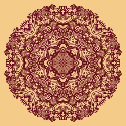Indian filigree mandala