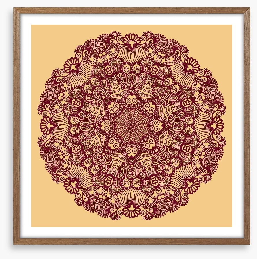 Indian filigree mandala