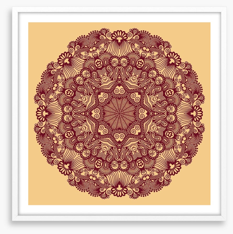 Indian filigree mandala