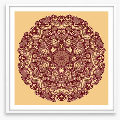Indian filigree mandala