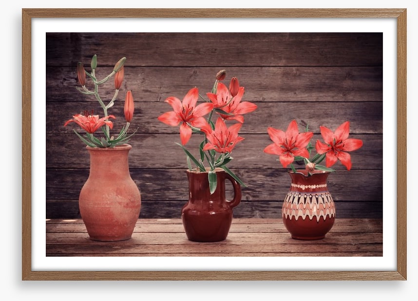 Terracotta lillies