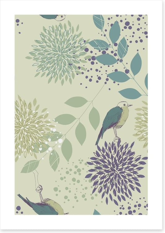 Leaves and birds