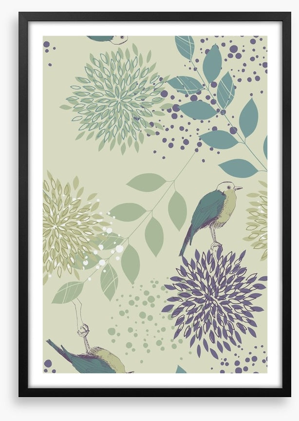 Leaves and birds