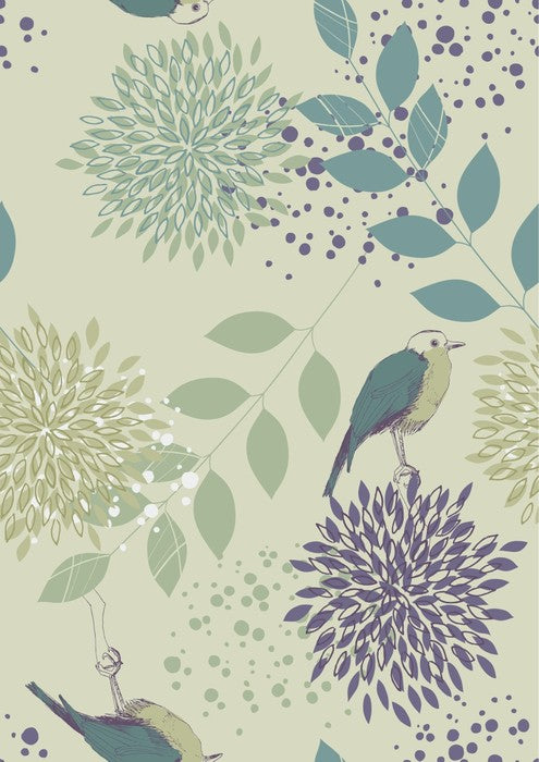 Leaves and birds