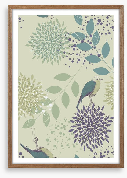 Leaves and birds