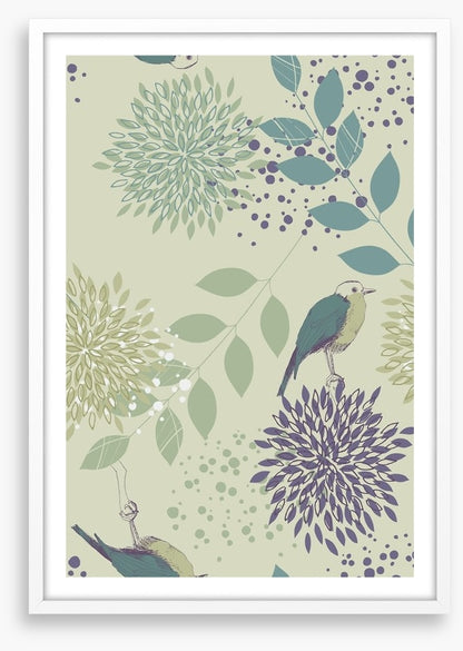Leaves and birds