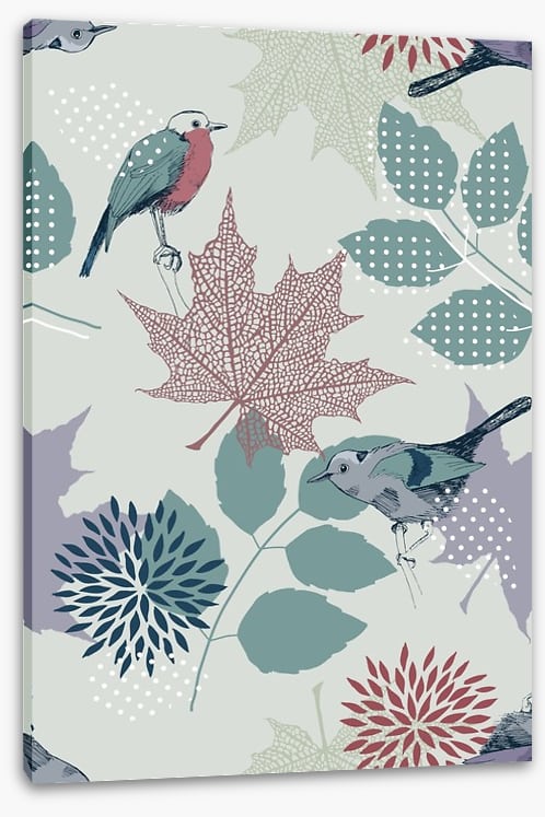 Leaves and birds